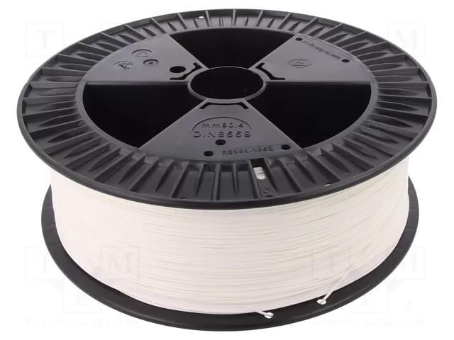 Filament: PLA; Ø: 1.75mm; white; 200÷235°C; 2kg DEVIL DESIGN DEV-PLA-1.75-WH-2