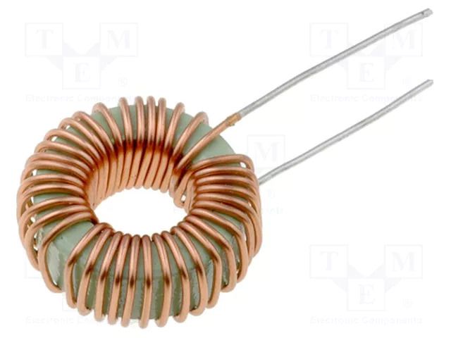 Inductor: wire; THT; 47uH; 10mΩ; 3A; Inductor: toroidal; Ø: 15.5mm FERROCORE DPT047A3