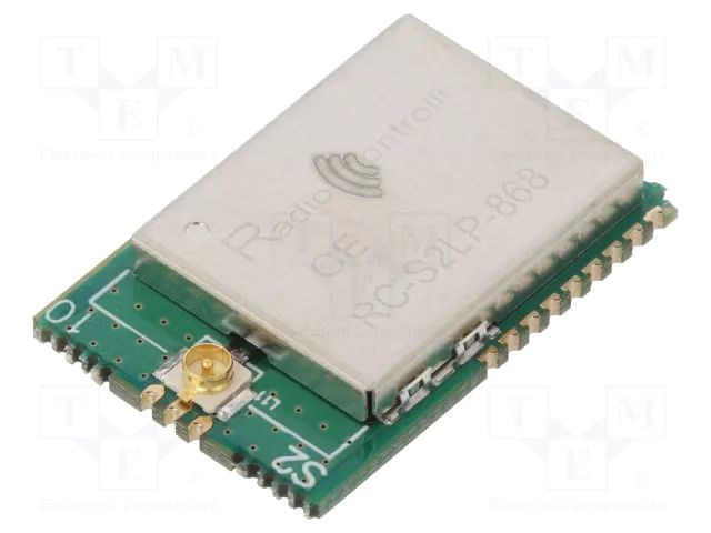 Module: RF; 868MHz; SPI; -128dBm; 1.8÷3.6VDC; 16dBm; SMD; 20/7.2mA RADIOCONTROLLI RC-S2LP-868