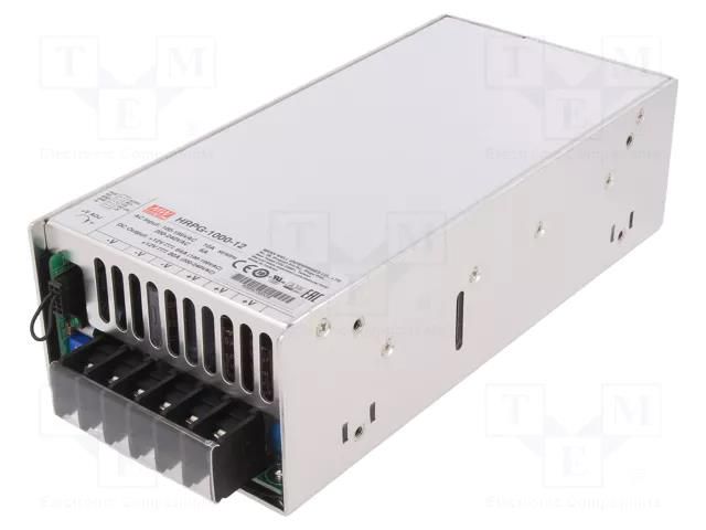 Power supply: switching; for building in,modular; 960W; 12VDC MEAN WELL HRPG-1000-12