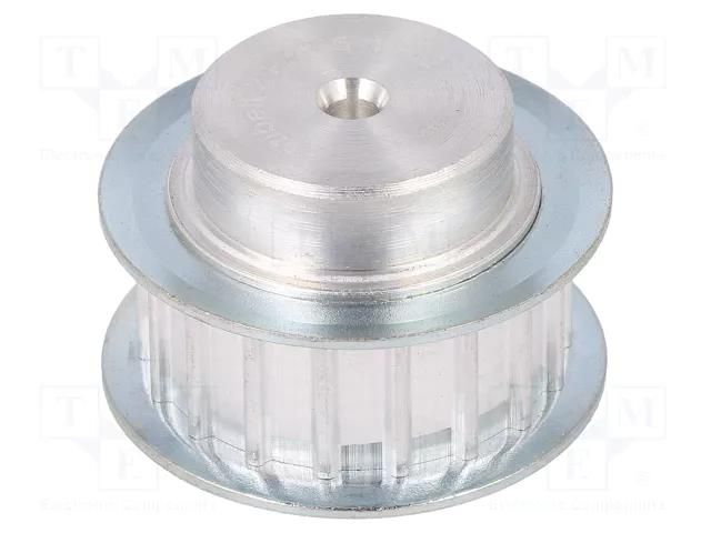 Belt pulley; AT5; W: 10mm; whell width: 21mm; Ø: 27.4mm; aluminium OPTIBELT 21-AT5-18-200ZA
