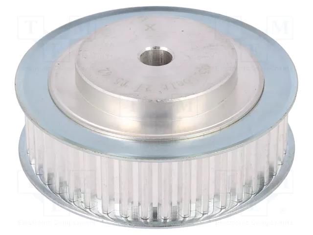 Belt pulley; T5; W: 16mm; whell width: 27mm; Ø: 66mm; aluminium; ZRS OPTIBELT 27-T5-42-200ZA