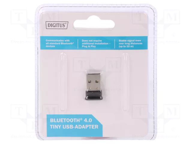 BT adapter; USB 2.0; 2.402÷2.48GHz; 10m DIGITUS DN-30210-1