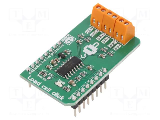 Click board; prototype board; Comp: HX711; press force measure MIKROE MIKROE-3168