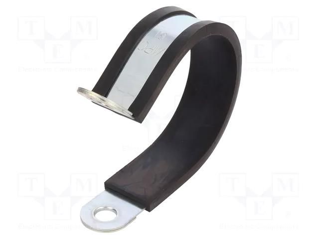 Fixing clamp; ØBundle : 61mm; W: 25mm; steel; Cover material: EPDM MPC INDUSTRIES MPC-LKD16125