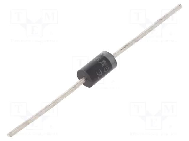 Diode: rectifying; THT; 50V; 6A; tape; Ifsm: 200A; DO27; Ufmax: 1.1V YANGJIE TECHNOLOGY 6A05GS-YAN