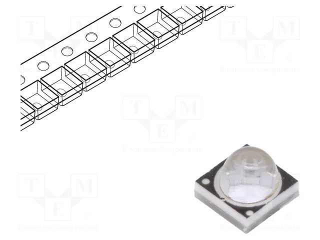 Power LED; UV; 60°; 1000mA; 3W; λd: 390÷400nm; 3.4÷4VDC; EMITER ProLight Opto PB2D-3KLA-G