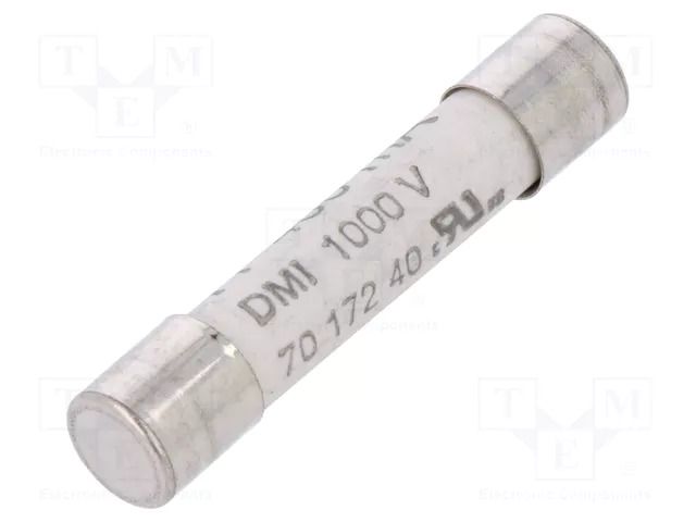 Fuse: fuse; 400mA; 1kVAC; ultra rapid; ceramic,cylindrical; brass SIBA 7017240.0.4