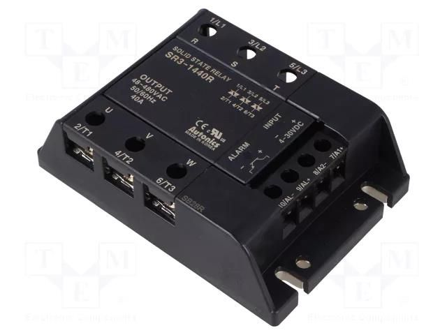 Relay: solid state; 40A; Uswitch: 48÷480VAC; 3-phase; -30÷80°C; SR3 AUTONICS SR3-1440R
