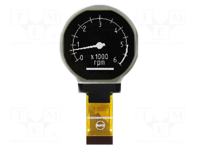 Display: OLED; graphical; 1.2"; 128x128; Dim: 36.98x41.23x2.05mm DISPLAY VISIONS EAW128128-XRLW