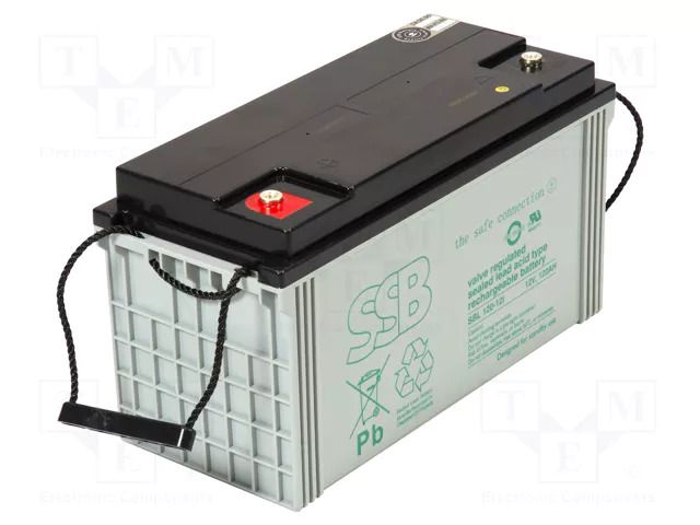 Re-battery: acid-lead; 12V; 120Ah; AGM; maintenance-free; 35.5kg SSB ACCU-HP120-12/S