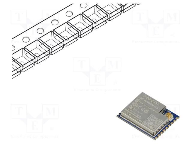 Module: WiFi; 20dBm; FTP,HTTP,IEEE 802.11b/g/n,IPv4,TCP,UDP ESPRESSIF ESP-WROOM-02U-4