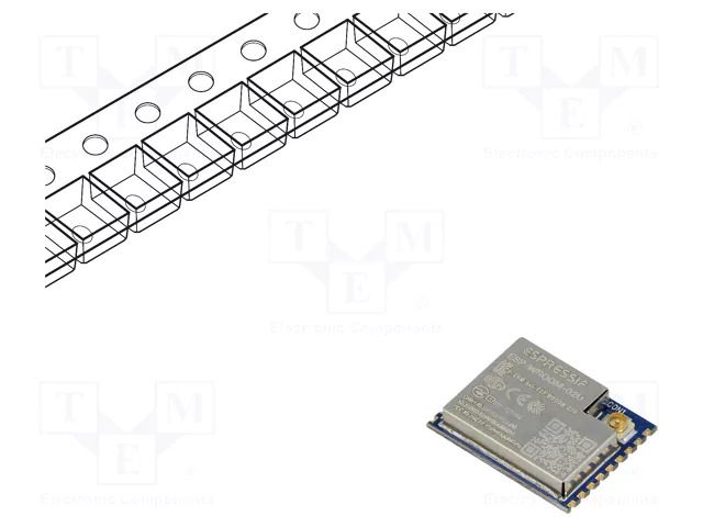 Module: WiFi; 20dBm; FTP,HTTP,IEEE 802.11b/g/n,IPv4,TCP,UDP ESPRESSIF ESP-WROOM-02U-4