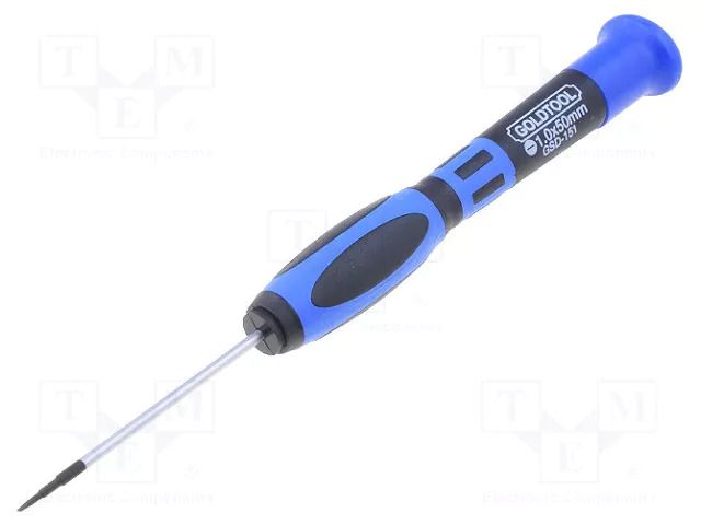 Screwdriver: precision; SL 1; Blade length: 50mm GOLDTOOL GSD-151