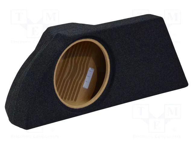 Car loudspeaker enclosure; MDF; black; 250mm; Grooving: 274mm BASSER OBGL.TOYOTA.03L