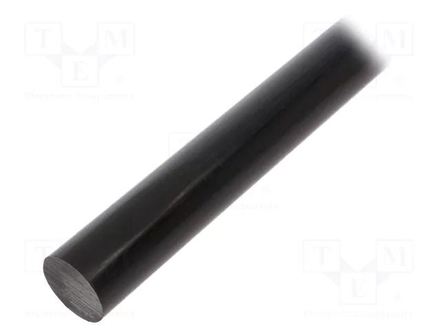 Rod; Ø: 20mm; L: 500mm; black; extruded; Length tolerance: 0; +1mm MITSUBISHI CHEMICAL ADV. MATERIALS 21001292B020050000