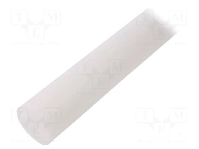 Rod; Ø: 15mm; L: 500mm; natural; extruded; Length tolerance: 0; +1mm MITSUBISHI CHEMICAL ADV. MATERIALS 21001292N015050000