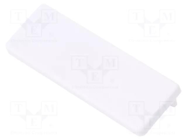 Cap for LED profiles; white; 2pcs; ABS; WIDE24 TOPMET TOP-84040001