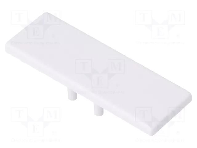 Cap for LED profiles; white; 2pcs; ABS; BACK10 TOPMET TOP-90100001