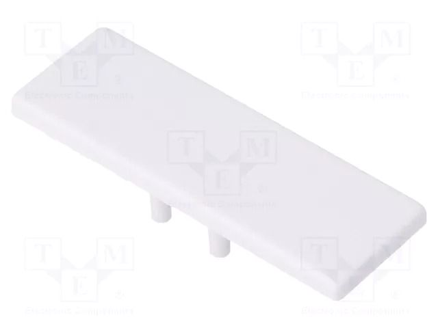 Cap for LED profiles; white; 2pcs; ABS; BACK10 TOPMET TOP-90100001