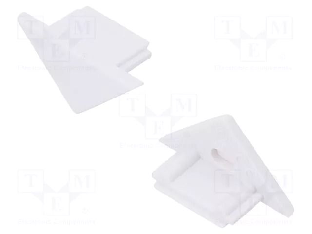 Cap for LED profiles; white; 2pcs; ABS; TRIO10 TOPMET TOP-91070001
