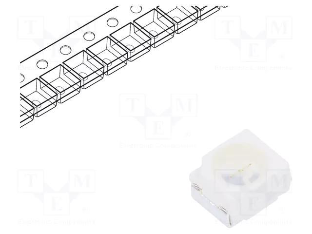 LED; green; SMD; 3528,PLCC2; 900÷2300mcd; 2.8÷3.5VDC; 120°; 20mA REFOND RF-GNRA30TS-CF