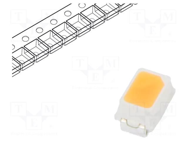 LED; white warm; SMD; 2014,Mini PLCC2; 3÷7lm; 2250-2475K; 90; 120° REFOND RF-W24TK14DS-EC-Y