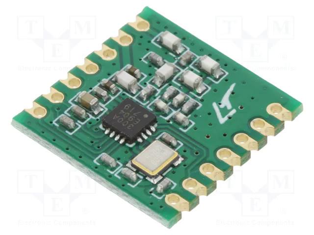 Module: RF; FM transceiver; FSK,GFSK,OOK; 433.92MHz; SPI; -120dBm HOPE MICROELECTRONICS RFM300W-433S2