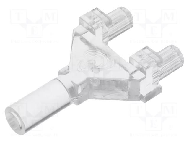 Fiber for LED; Ø: 3mm; L: 15mm; round; Front: flat MENTOR 1275.1001