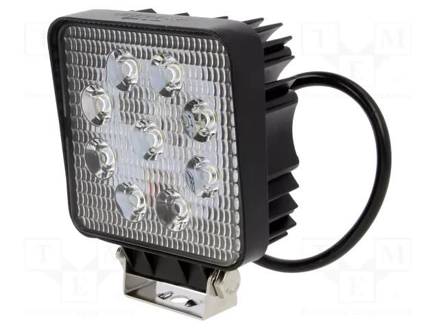 Lamp: working; 27W; 6500K; IP67; Light source: LED x9; 1400lm ELTA EB8004