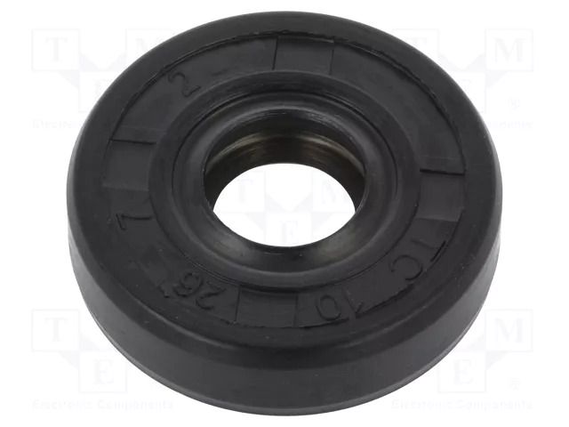 Oil seal; NBR caoutchouc; Thk: 7mm; -40÷100°C; Shore hardness: 70 ORING USZCZELNIENIA TECHNICZNE S-10X26X7-AOTC-N