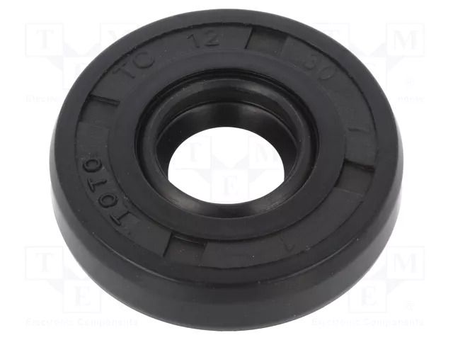 Oil seal; NBR caoutchouc; Thk: 7mm; -40÷100°C; Shore hardness: 70 ORING USZCZELNIENIA TECHNICZNE S-12X30X7-AOTC-N