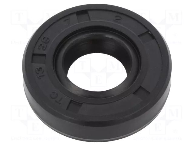 Oil seal; NBR caoutchouc; Thk: 7mm; -40÷100°C; Shore hardness: 70 ORING USZCZELNIENIA TECHNICZNE S-13X28X7-AOTC-N