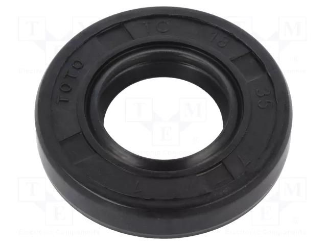 Oil seal; NBR caoutchouc; Thk: 7mm; -40÷100°C; Shore hardness: 70 ORING USZCZELNIENIA TECHNICZNE S-18X35X7-AOTC-N