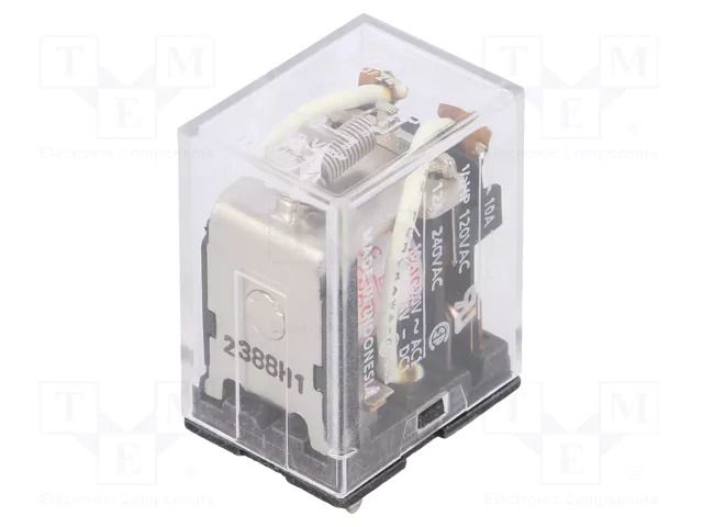Relay: electromagnetic; DPDT; Ucoil: 230VAC; Icontacts max: 10A OMRON LY2-0-220/240AC