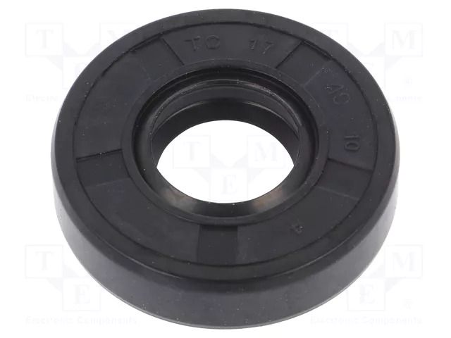 Oil seal; NBR caoutchouc; Thk: 10mm; -40÷100°C; Shore hardness: 70 ORING USZCZELNIENIA TECHNICZNE S-17X40X10-AOTC-N