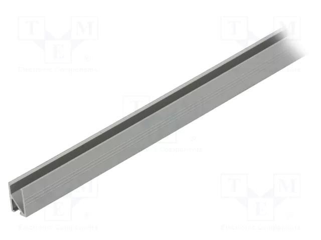 Profiles for LED modules; natural; L: 1m; HI8; aluminium; recessed TOPMET TOP-HI8/A-1M