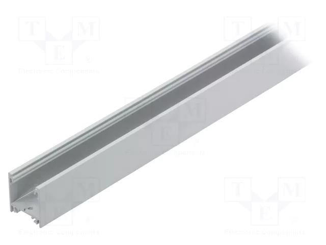 Profiles for LED modules; white; L: 1m; LINEA20; aluminium TOPMET TOP-LINEA20/WH-1M