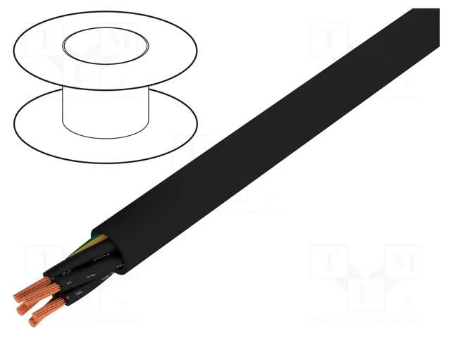 Wire; ÖPVC-JZ; 5G1mm2; unshielded; 600V,1kV; Cu; stranded; black TKD TKD-1001972