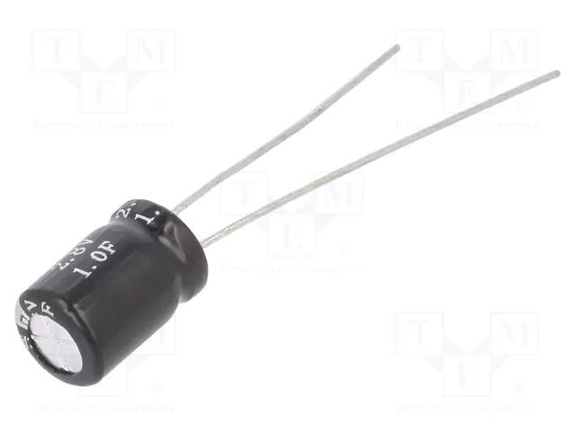 Supercapacitor; THT; 1F; 2.8VDC; ±20%; Ø6.3x9.8mm; 400mΩ; -40÷65°C BIGCAP BUP002R8L105FC