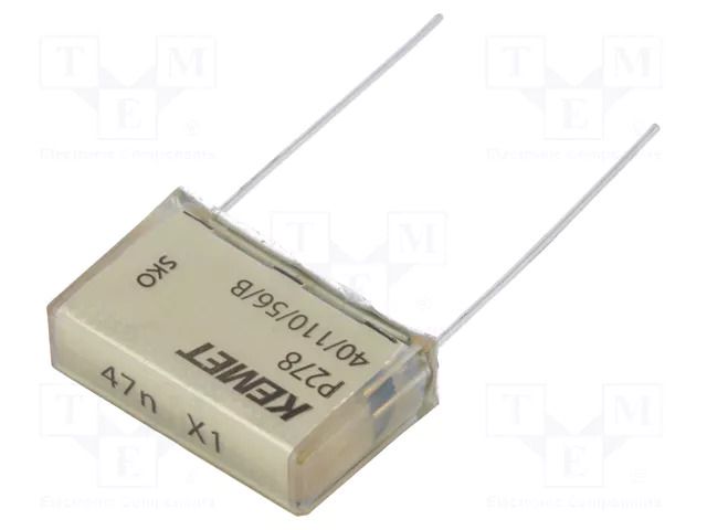 Capacitor: paper; X1; 47nF; 480VAC; 22.5mm; ±20%; THT; P278; 1000VDC KEMET P278SJ473M480A
