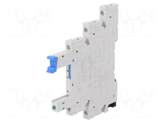 Socket; PIN: 5; 6A; 250VAC; for DIN rail mounting; screw terminals HONGFA RELAY 41F-1Z-C2-1