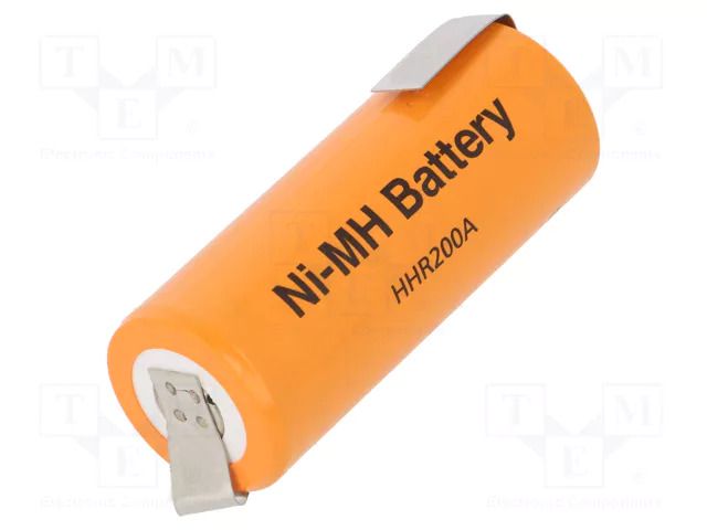 Re-battery: Ni-MH; 4/5A,4/5R23; 1.2V; 2000mAh; soldering lugs PANASONIC ACCU-4/5A/L/2