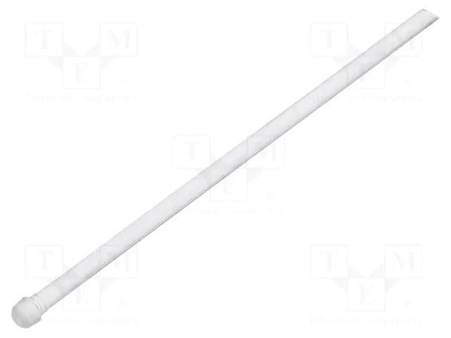 Fiber for LED; Ø2mm; L: 45mm; round; Front: convex; straight MENTOR 1292.8001