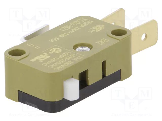 Microswitch SNAP ACTION; 16A/250VAC; SPDT; ON-(ON); Pos: 2 SAIA-BURGESS XGG2-88Z1