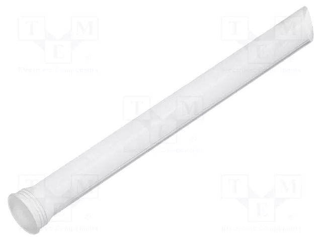 Fiber for LED; Ø5mm; L: 43mm; round; Front: flat; straight MENTOR 1293.1301