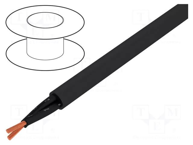 Wire; OZ-500-BK; 2x0.75mm2; unshielded; 300V,500V; Cu; stranded HELUKABEL OZ500-BK-2X0.75