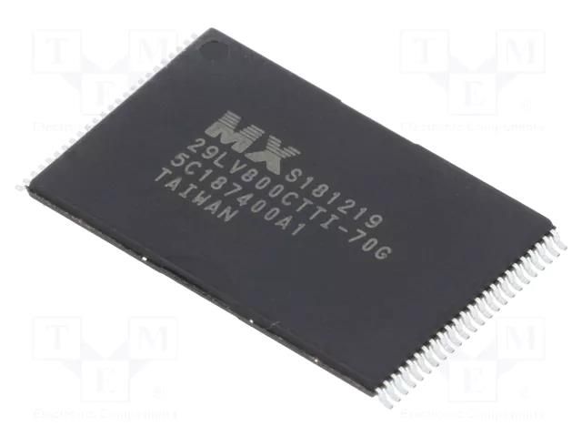 IC: FLASH memory; 8MbFLASH; 70ns; TSOP48; parallel MACRONIX INTERNATIONAL MX29LV800CTTI-70G