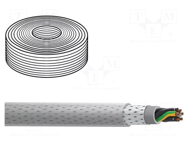 Wire; MACHFLEX 350CY; 4G2.5mm2; shielded,tinned copper braid BELDEN 4GECY-KC50