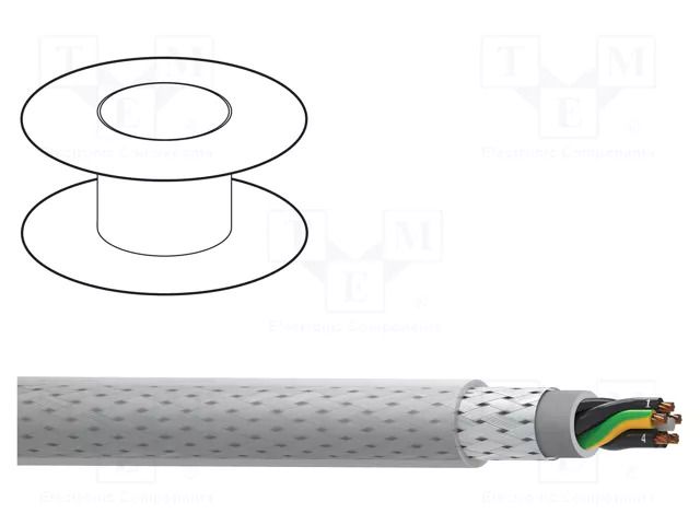 Wire; MACHFLEX 350SY; 4G0.75mm2; PVC; transparent; 300V,500V; 100m BELDEN 4GBSY-K100